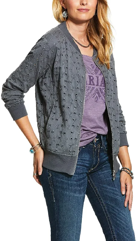 New Markdowns Ariat Women's Revival Bomber Jacket, Carbon Zero