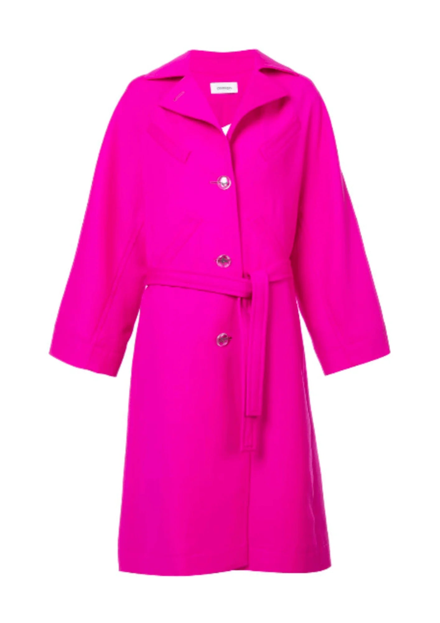 Discount Deals FUCHSIA WOOLEN TRENCH COAT