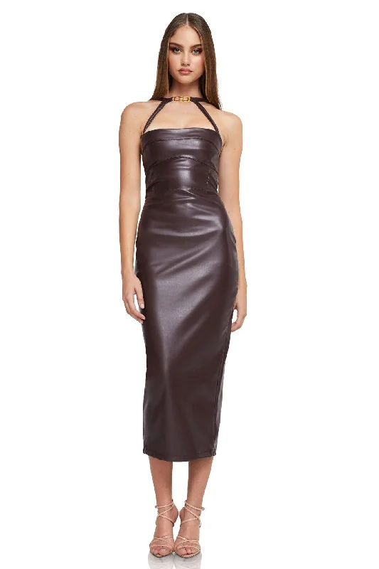 Unbeatable Prices Nookie Drama Midi Dress - Chocolate