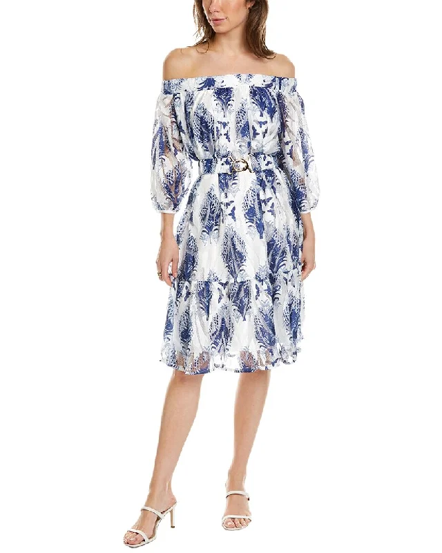 Special Price Gracia Off-The-Shoulder Midi Tunic Dress