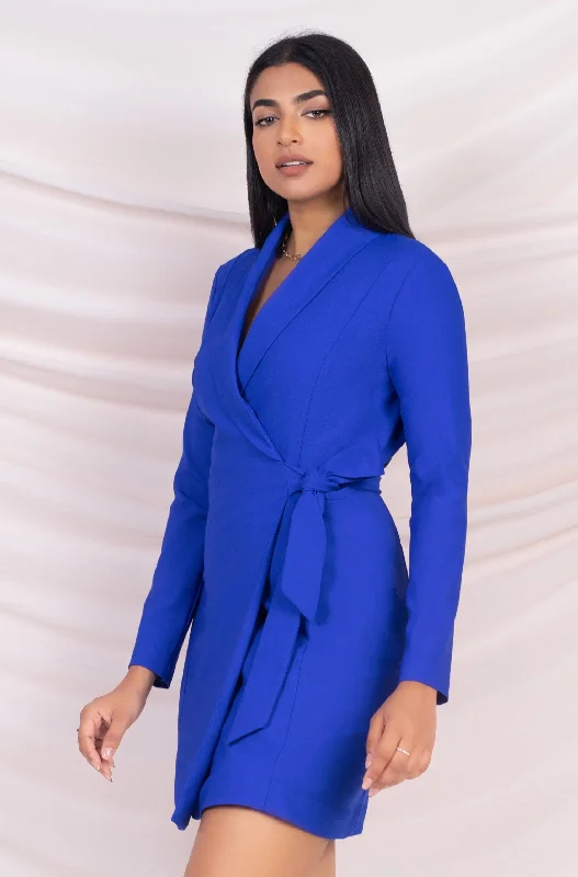 Bargain Bin Blue Blazer Dress