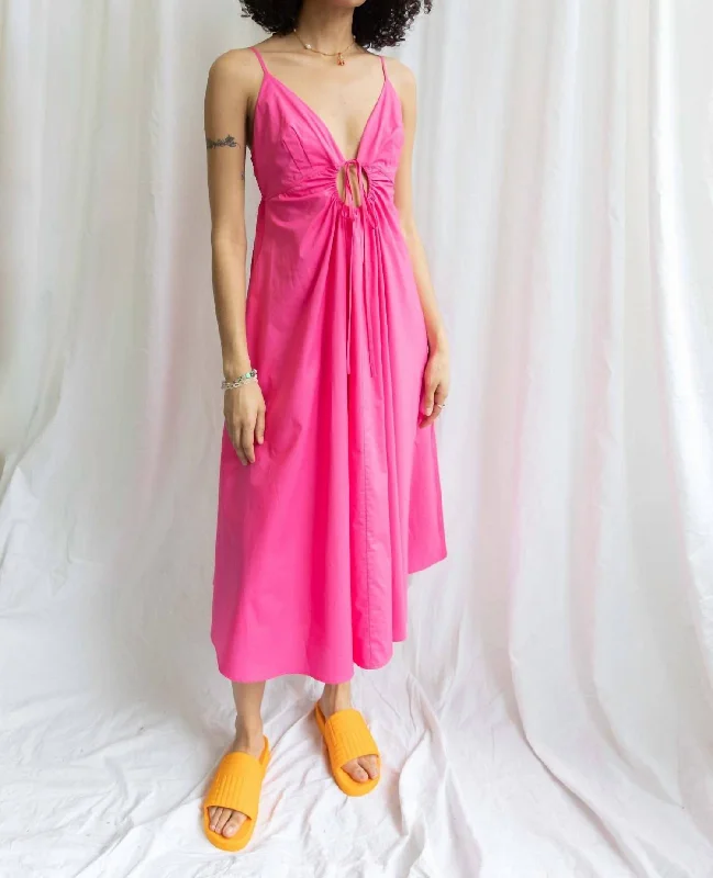 Clearance Items Sonatina Midi Dress In Fuchsia