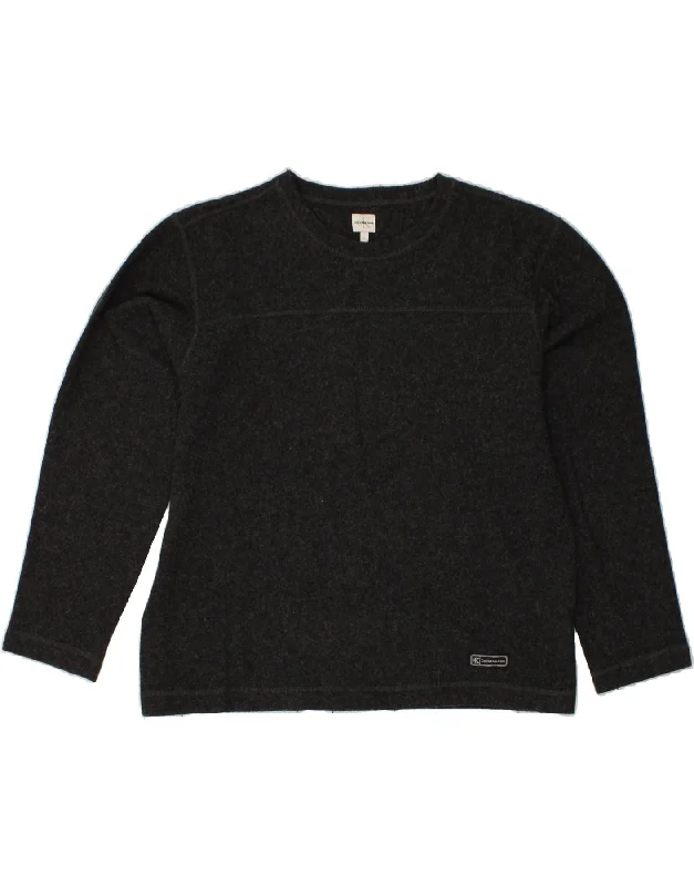Best Seller CALVIN KLEIN Womens Crew Neck Jumper Sweater UK 18 XL Grey Wool