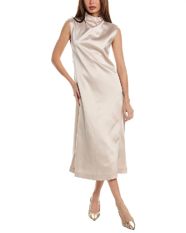 Unmissable Offer Brunello Cucinelli Silk-Blend A-Line Dress