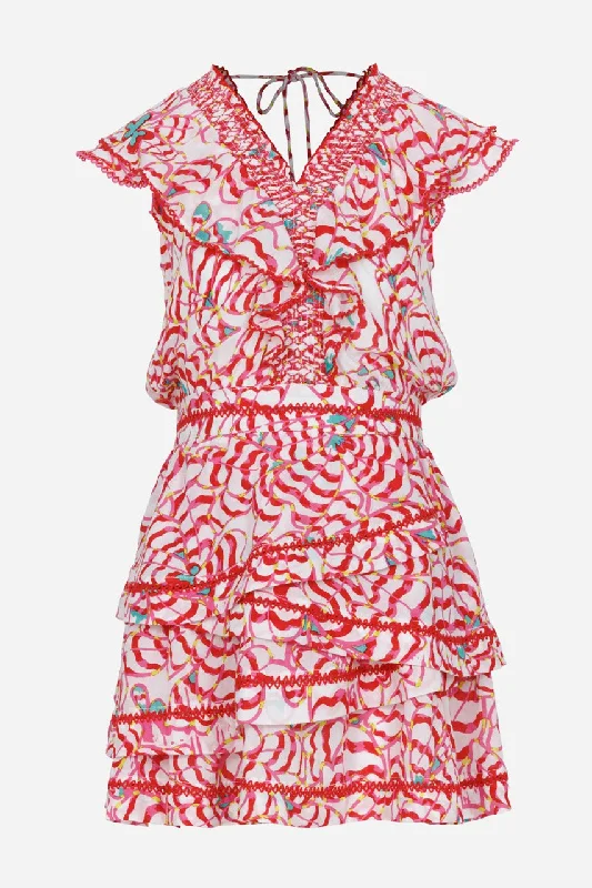 Deep Discounts Kids Mini Dress Carol - Pink Wings Flower