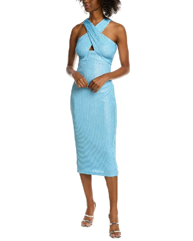 Price Break ML Monique Lhuillier Knit Midi Dress