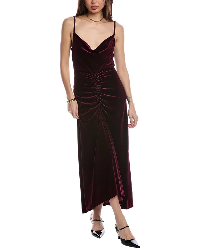 Overstock Taylor Velvet Midi Dress