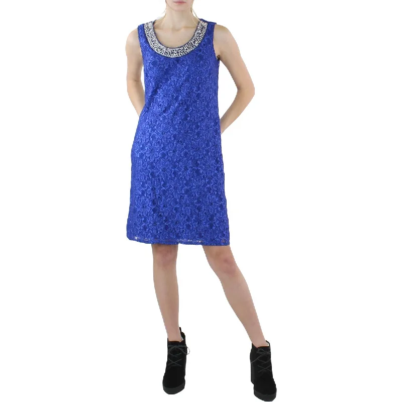 Crazy Deals Womens Lace Sleeveless Cocktail Dress