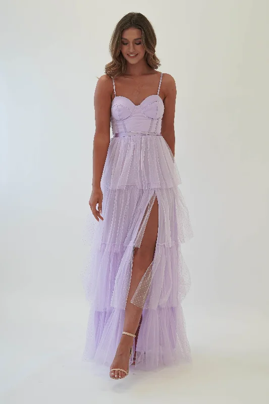 Buy Now Geeniva Tulle Maxi Dress | Lavendar