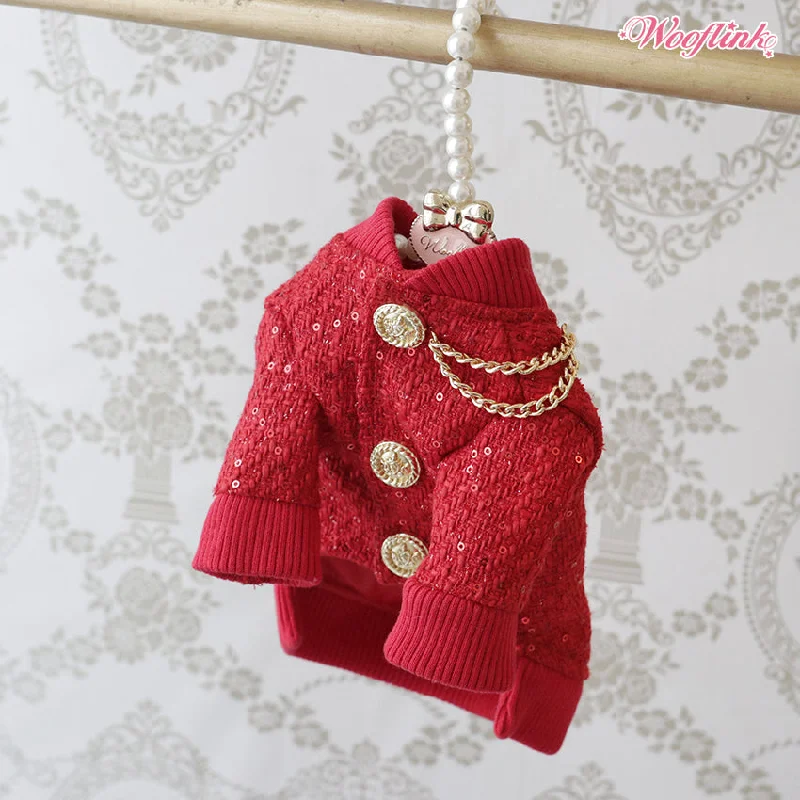 Shop and Save Wooflink Holiday Ready Jacket - Red