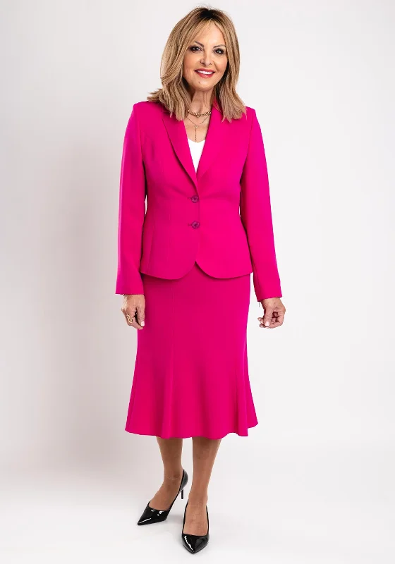Markdowns Christina Felix Single Breasted Short Tailored Blazer, Raspberry