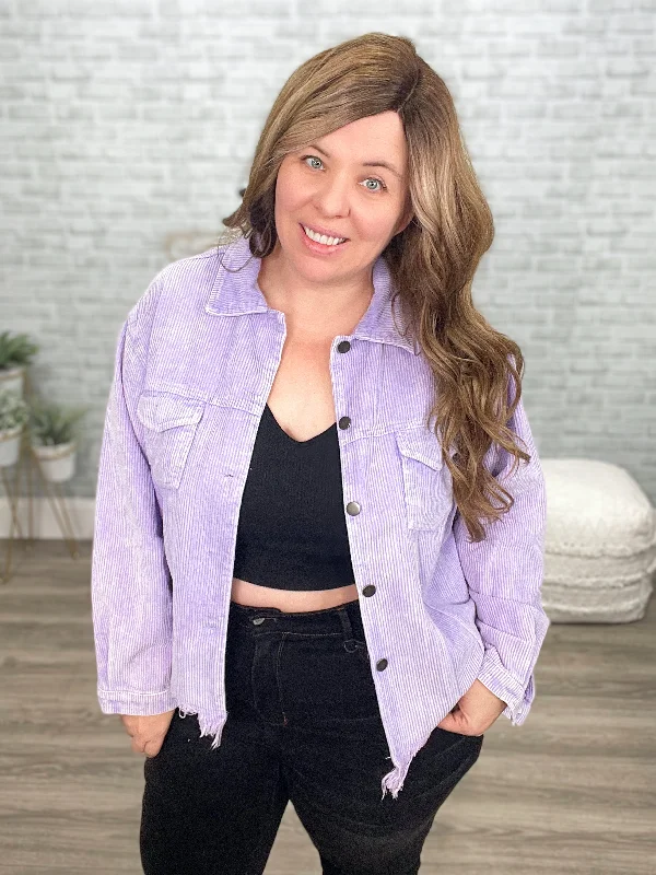 Daily Deals Main Stage Corduroy Jacket In Purple