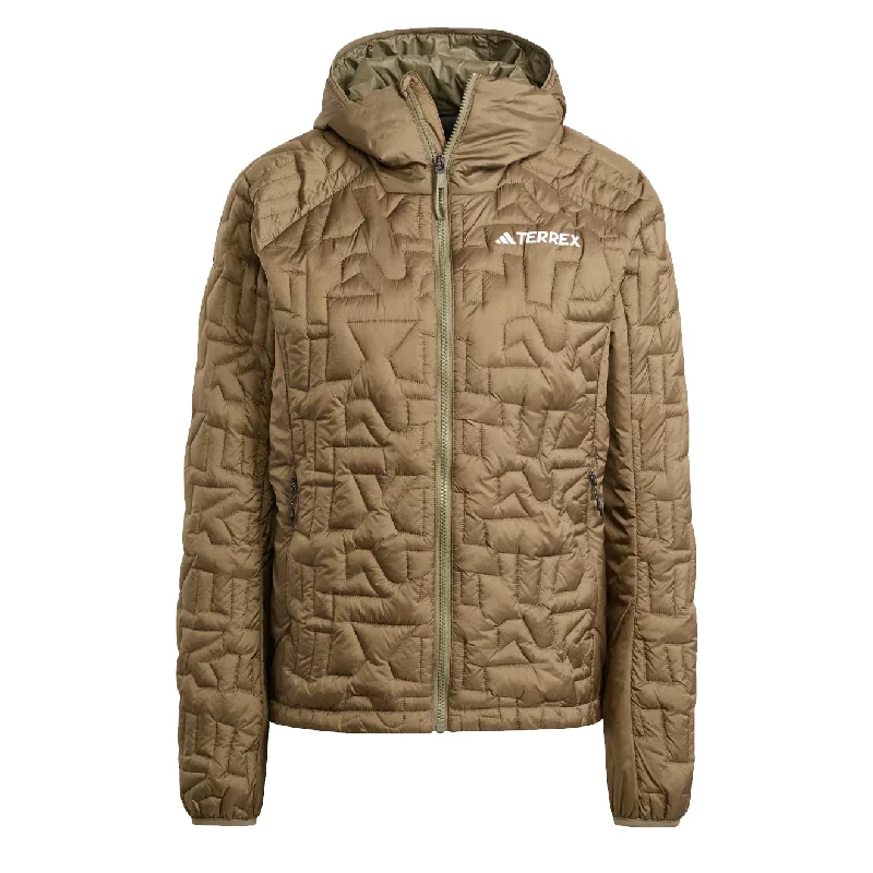 Price Fest Adidas Terrex Womens Terrex Xperior Primaloft Loose Fill Insulated Hooded Jacket Olive Strata