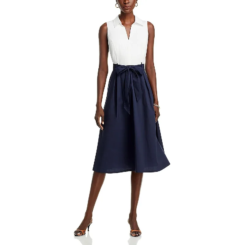 Exclusive Online Offer Womens Midi Belted Fit & Flare Dress