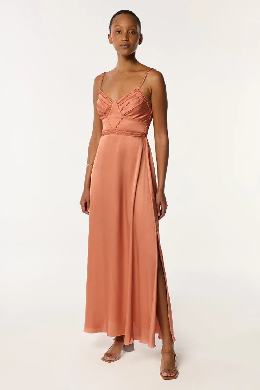 Deep Discounts Long Dress Cara - Dusty Pink