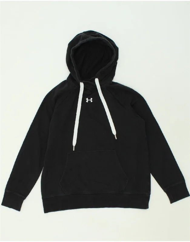 Don't Miss UNDER ARMOUR Womens Hoodie Jumper UK 14 Medium Black