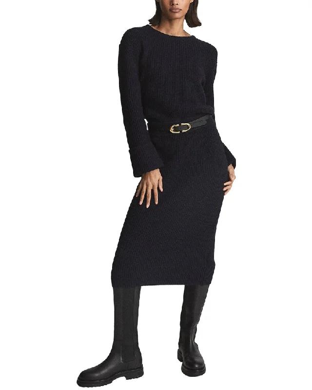 Overstock Sale Reiss Jodie Knitted Fitted Wool-Blend Dress