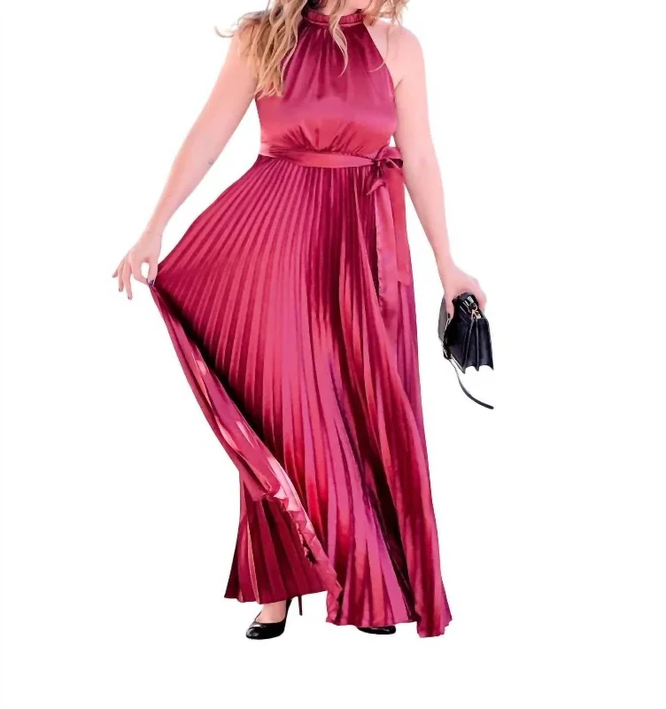 Deal Explosion Charlotte Dress In Wine