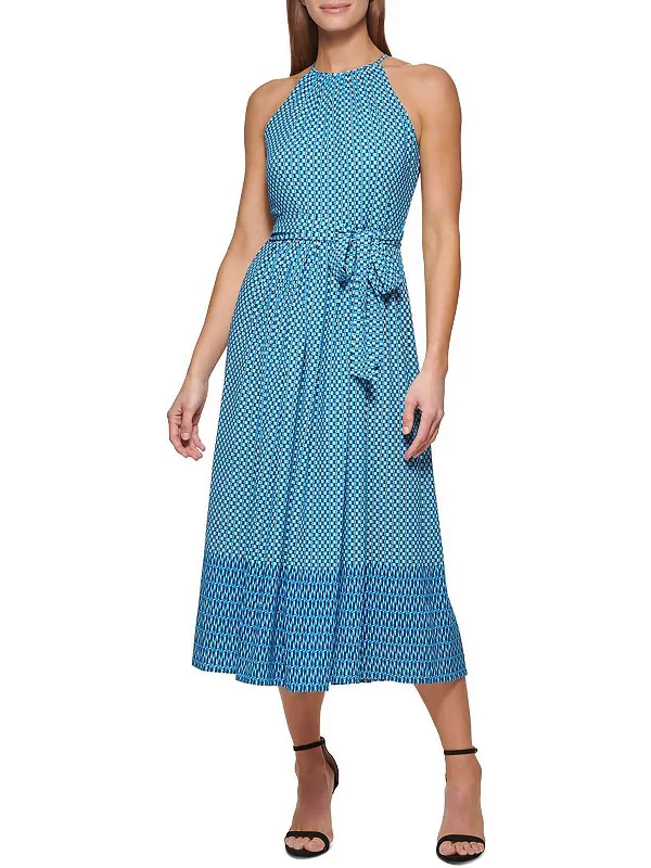Lowest Prices Womens Midi Print Halter Dress