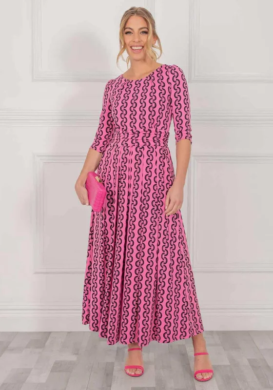 Weekend Deal Jolie Moi Cierra Maxi Dress, Hot Pink