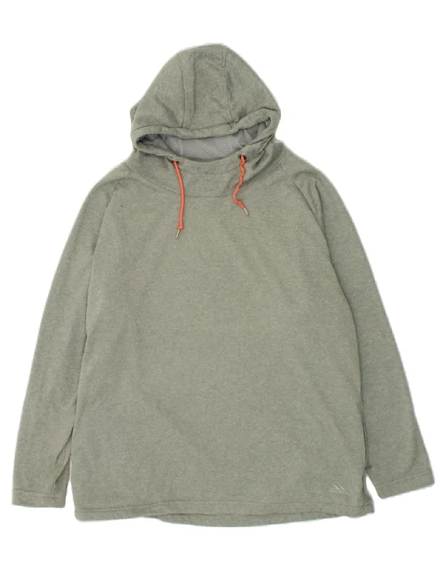 Special Price TRESPASS Womens Oversized Hoodie Jumper UK 18 XL Grey Polyester