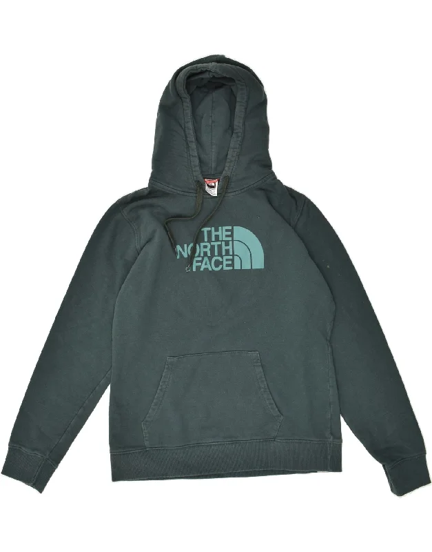 Act Now THE NORTH FACE Womens Graphic Hoodie Jumper UK 16 Large Green Cotton
