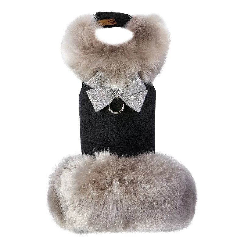 Final Markdown Platinum Glitzerati Nouveau Bow Soft Silver Fox Fur Coat