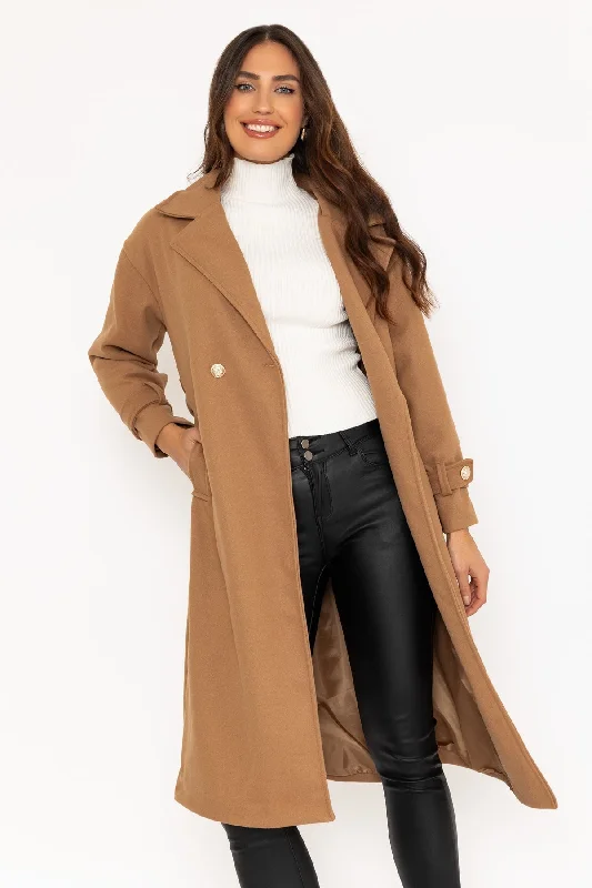Markdown Madness Classic Camel Brown Coat