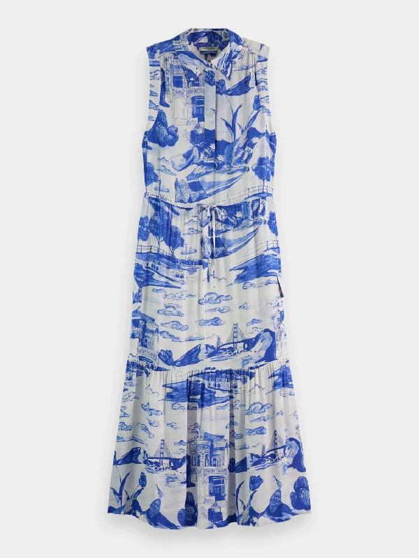 Instant Discount Sleeveless utility maxi dress