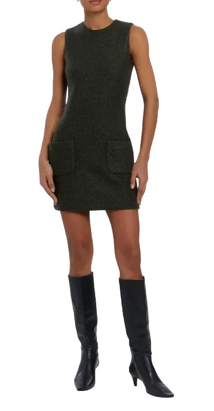 Overstock Sale Delia Dress In Dark Green