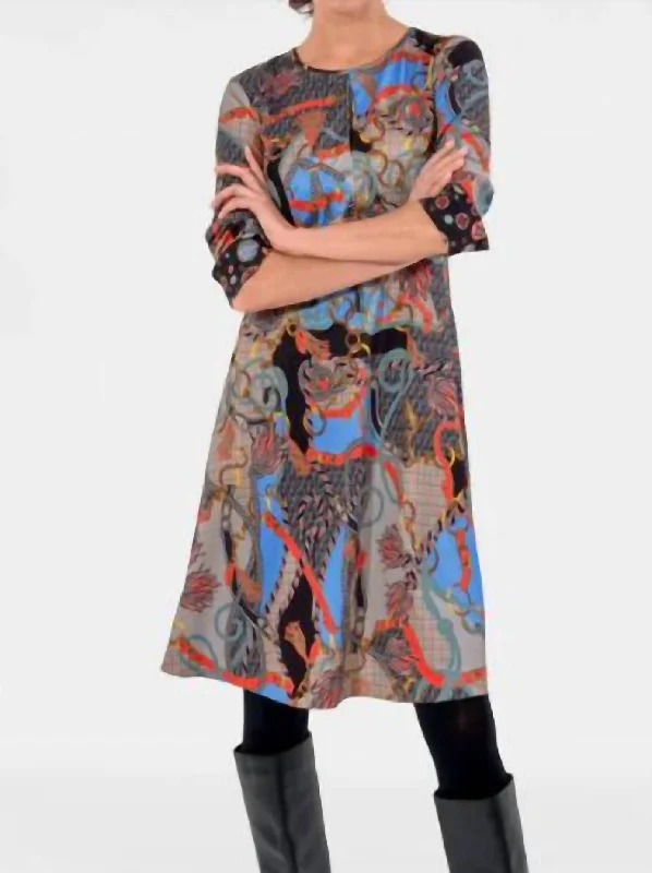 Lowest Prices Twirly Whirly Ditto Dress In Black Multi