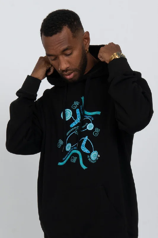 Big Savings Deadly Dads Black Premium Cotton Blend Unisex Hoodie
