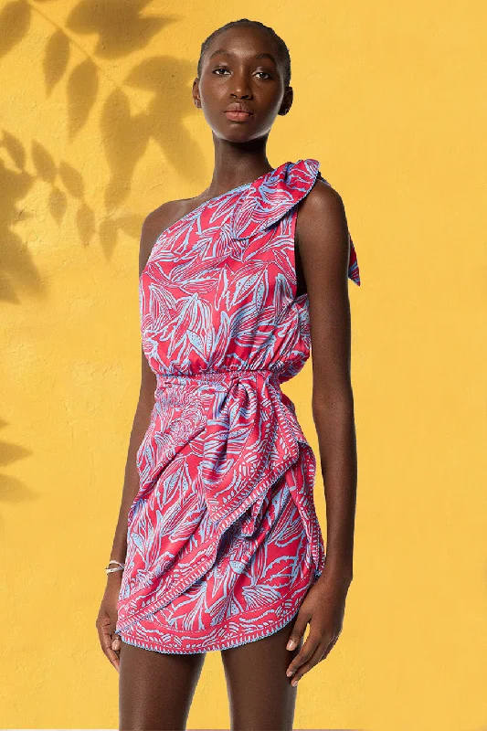 Price Cut Mini Dress Celie - Pink Pop Tiger