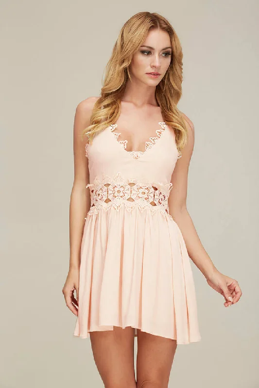 Seasonal Clearance Dreamer Casual Mini Dress Pink