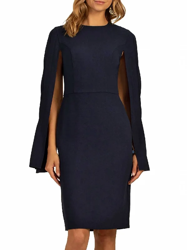Act Fast Monumental Dress In Indigo