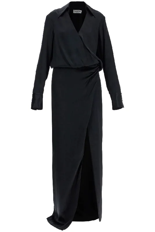 Great Deals The Attico Women's  Long Sleeve Midi Dress With Side Slit