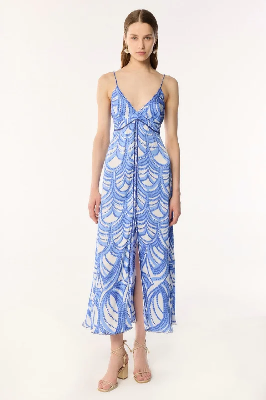 Price Drop Long Dress Denise - Blue Himba