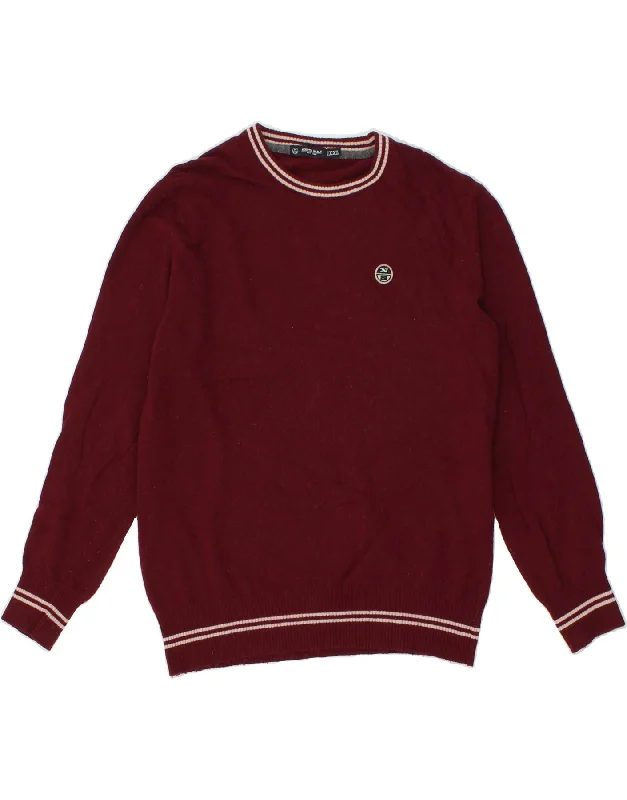 Fantastic Offers NORTH SAILS Womens Crew Neck Jumper Sweater UK 20 2XL Burgundy Wool