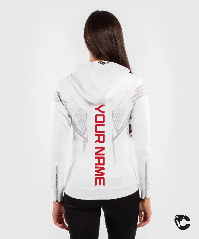 Closeout UFC Venum Personalized Authentic Fight Night Women's Walkout Hoodie - White