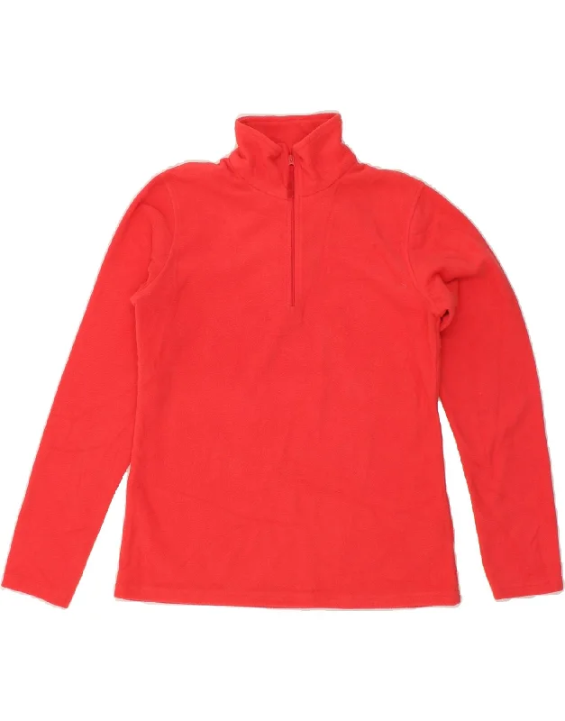 Low Prices MOUNTAIN WAREHOUSE Womens Zip Neck Fleece Jumper UK 14 Medium Red