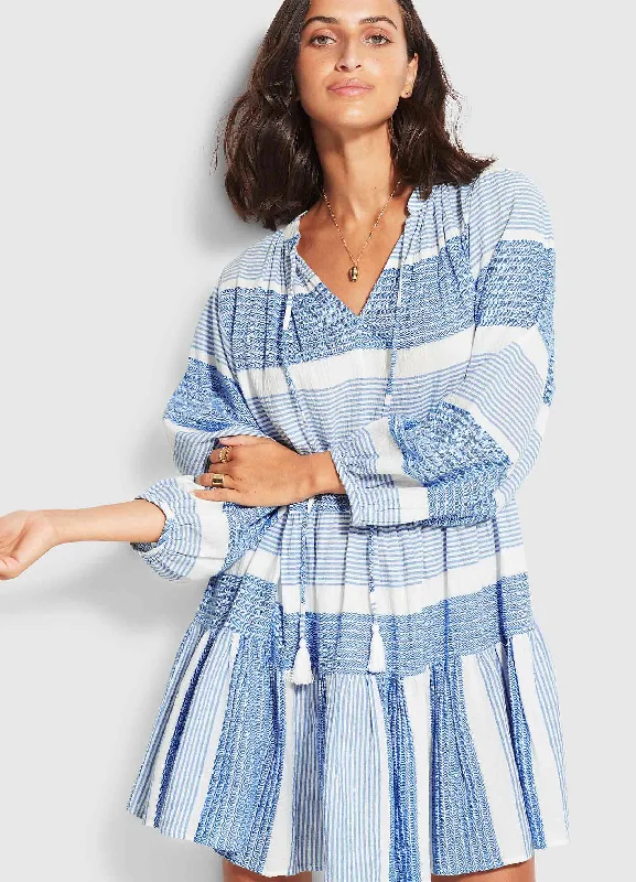 Lowest Price Jacquard Dress  - Blue