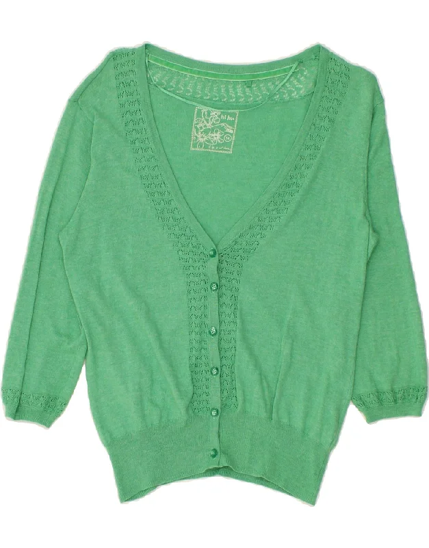 Super Deal FAT FACE Womens Cardigan Sweater UK 14 Medium Green