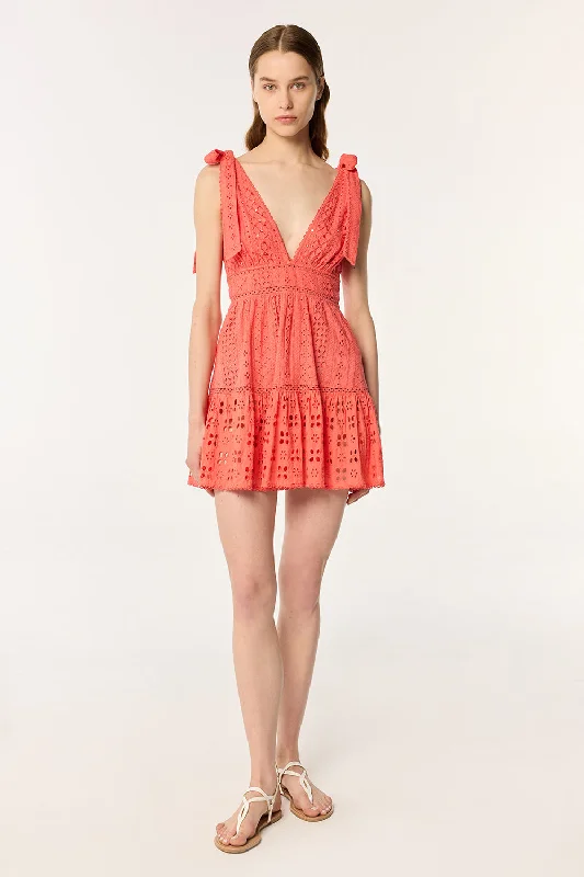 Price Fest Mini Dress Cara - Coral
