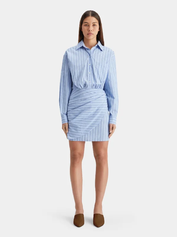 Price Break Mini poplin wrap dress