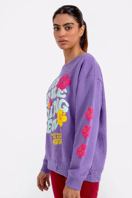 Crazy Savings Boxy Fit Slogan Graphic Sweatshirt