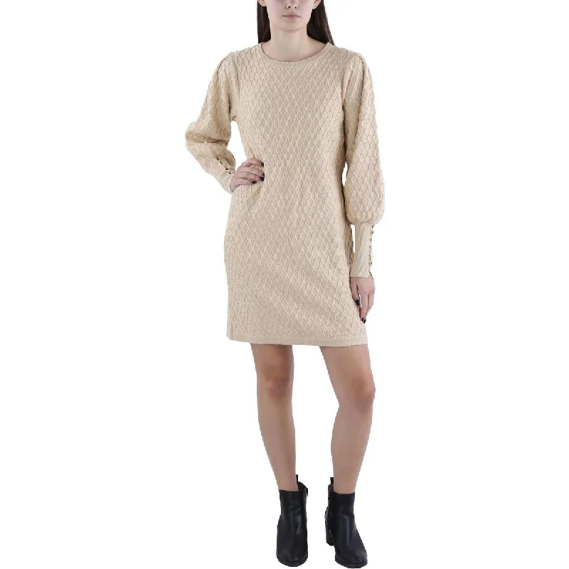 Lowest Prices Jacquetta Womens Metallic Mini Sweaterdress