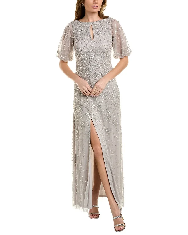 Midnight Sale Aidan Mattox Beaded Gown