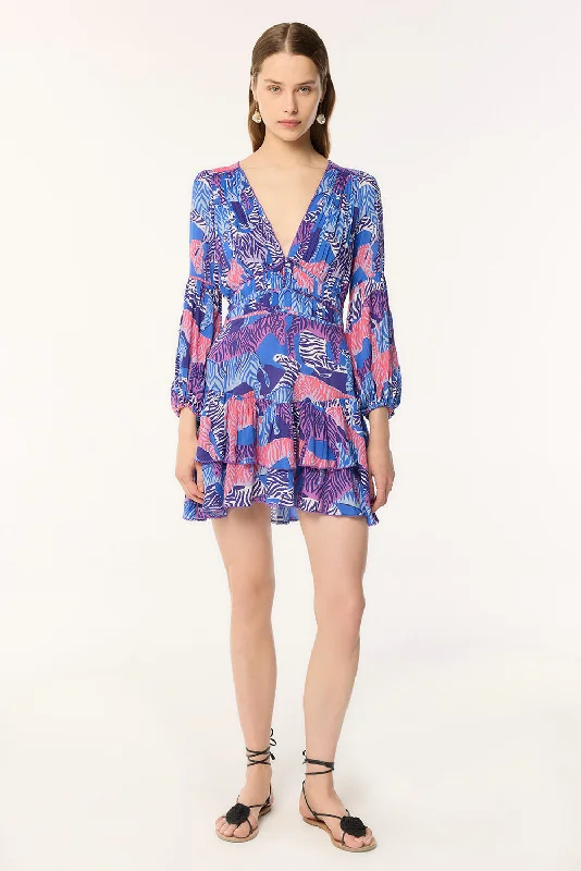 Extra Savings Mini Dress Chiara - Blue Ashanti