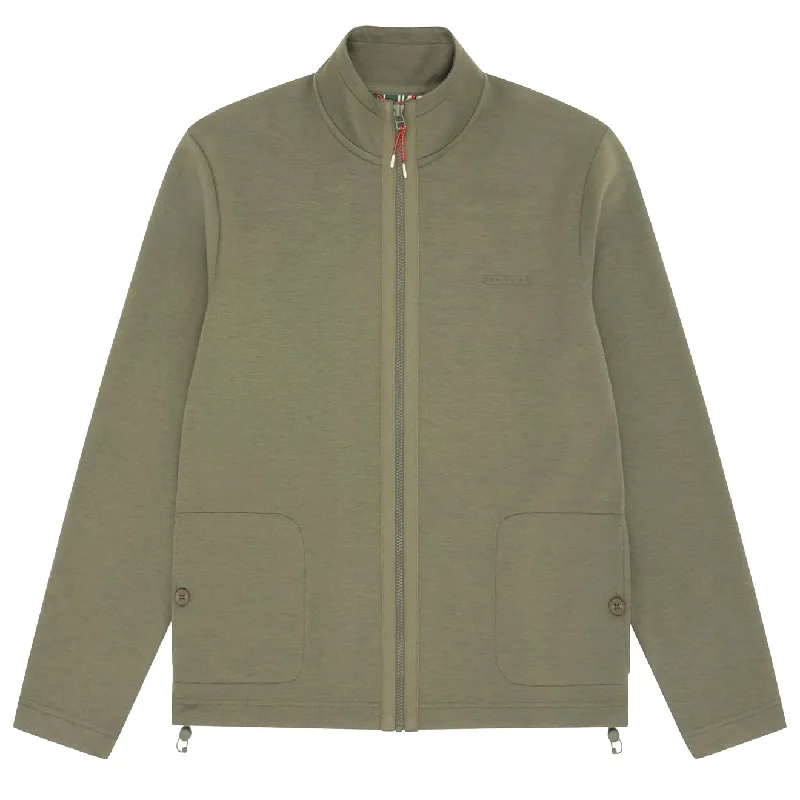 Referral Discount Sealskinz Tibenham Water Repellent Full Zip Sweatshirt Green