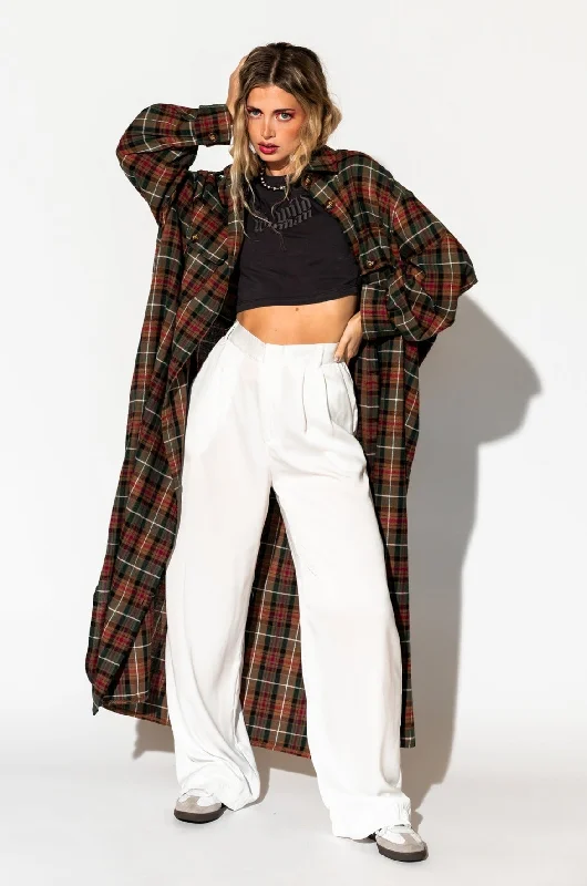 Super Sale Grunge Goddess Flannel in Edgy Plaid